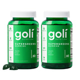 Goli SuperGreens Vitamin Gummy - 120 Count - Essential Vitamins and Minerals - Plant-Based, Vegan, Gluten-Free & Gelatin Free - 