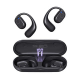 PSIER Open Ear Headphones, Bluetooth 5.3 Wireless Sports Headphones with Digital Display Charging Case 40 Hours Playtime True Ea