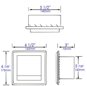 Alfi Brand Abtpc77-W Toilet Paper Holder, White Matte