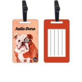 Nutcase Designer Luggage Travel Baggage Tags Single Tag With Name Card Inside Brit Bulldog