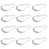 ECOMISTIQ 12x Shower Curtain Rings Drapery Hooks Bathroom Style A | Bath
