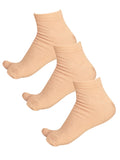 Bodycare Womens Solid Ankle Length Antibacterial & Super Soft Socks Pack Of 3 Lite Skin