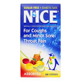 Nice Sugar Free Assorted Flavor Lozenge 24 Ct (1 Pack Only)