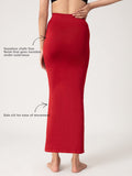 Nykd Seamless Spandex Saree Shapewear For Women Petticoatpeticote Saree Shapewear, Nysh01, Red(Dalhia), L, 1N