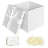 Conchpeople Gift box with Lid for Presents, 10x10x10 Inches Gift Boxes with Ribbon, Large Gift Box for Birthdays, Christmas, Hal