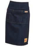 VANTOO Unisex Chef Kitchen Denim Waist Apron with Pockets for Men and Women,Navy Blue