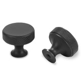 POVEFONK 30 Pack Matte Black Kitchen Cabinet Knobs Knurled Cabinet Knobs Black Drawer Knobs Kitchen Cabinet Hardware Handles
