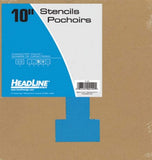 Headline Sign 109 Stencil Set, 10Inch Numbers 09