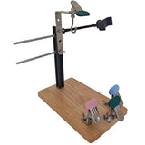ZZOFSWORM Adjustable Wood Bracelet Jig & Yarn Holder with Phone Stand,6-in-1 Paracord Jig Bracelet Maker for Knitting and Croche