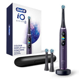 OralB iO Series 8 Electric Toothbrush with 2 Replacement Brush Heads, Violet Ametrine