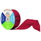 Mandala Crafts Maroon Satin Ribbon for Crafts - 50 Yards 1.5 Inch Wide Fabric Ribbons for Gift Wrapping, Flower Bouquets, Hair B