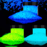 3 Box Glow in The Dark Crushed Glass Craft Glitter Fine for Resin Art, Small Broken Glass Pieces Irregular Metallic Crystal Chip
