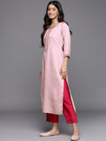 Libas Women'S Viscose Rayon Woven Design Straight Kurta (28070_Mauve