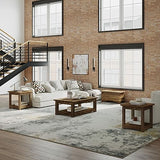 Jofran Reclamation Rustic Reclaimed Solid Wood Square End Table With Storage Shelf