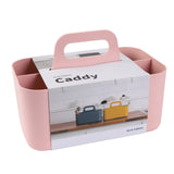 BLUE GINKGO Stackable Organizer Caddy - Korean-Made Portable Tote for Bathroom, Office, Crafts, or School Supplies (Rectangle, P
