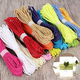 Shop Buzz Pack of 6 MultiColoured Twisted Paper Rope Threads (Raffia Rope) for DIY Art and Craft Projects and Decoration (6)