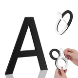 4 Inch House Numbers, Self-adhesive House Number Acrylic Modern House Numbers for Outside Black Mailbox Numbers Address Home Num