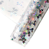 HYANG Transparent Bows PVC Super Clear Holographic Vinyl Faux Leather Sheets 1 Roll 12 x 53 (30cm x 135cm) for DIY Bows Earrings