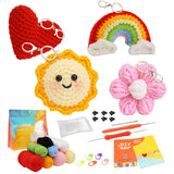Patpat Crochet Craft Kit Diy Cotton Set With Video For Beginner Keychain