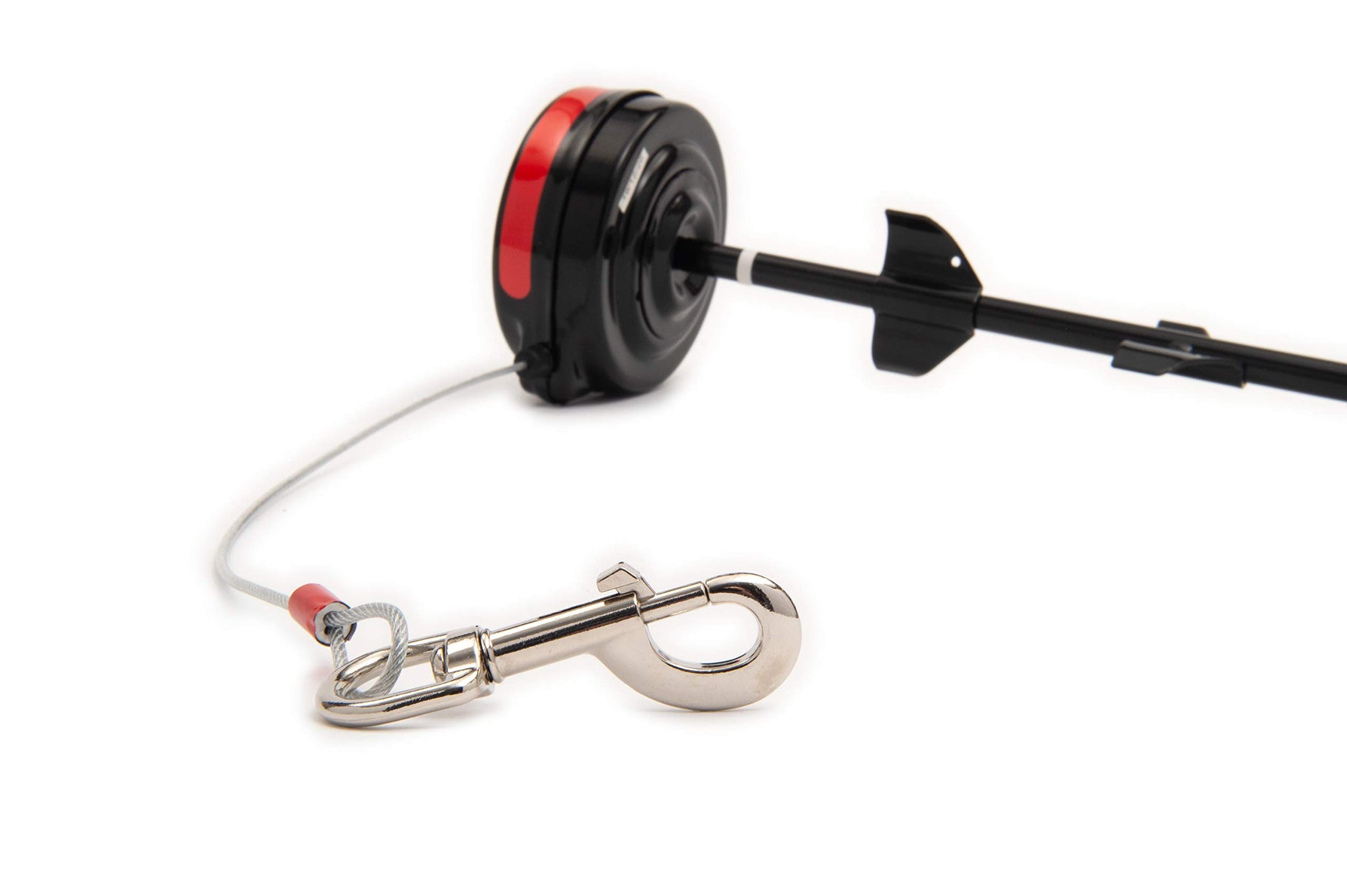 Lixit Bracket Mount And Stake Retractable Leash Tie Outs For Dogs (Stake, Large)
