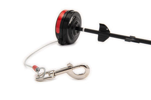 Lixit Bracket Mount And Stake Retractable Leash Tie Outs For Dogs (Stake, Large)