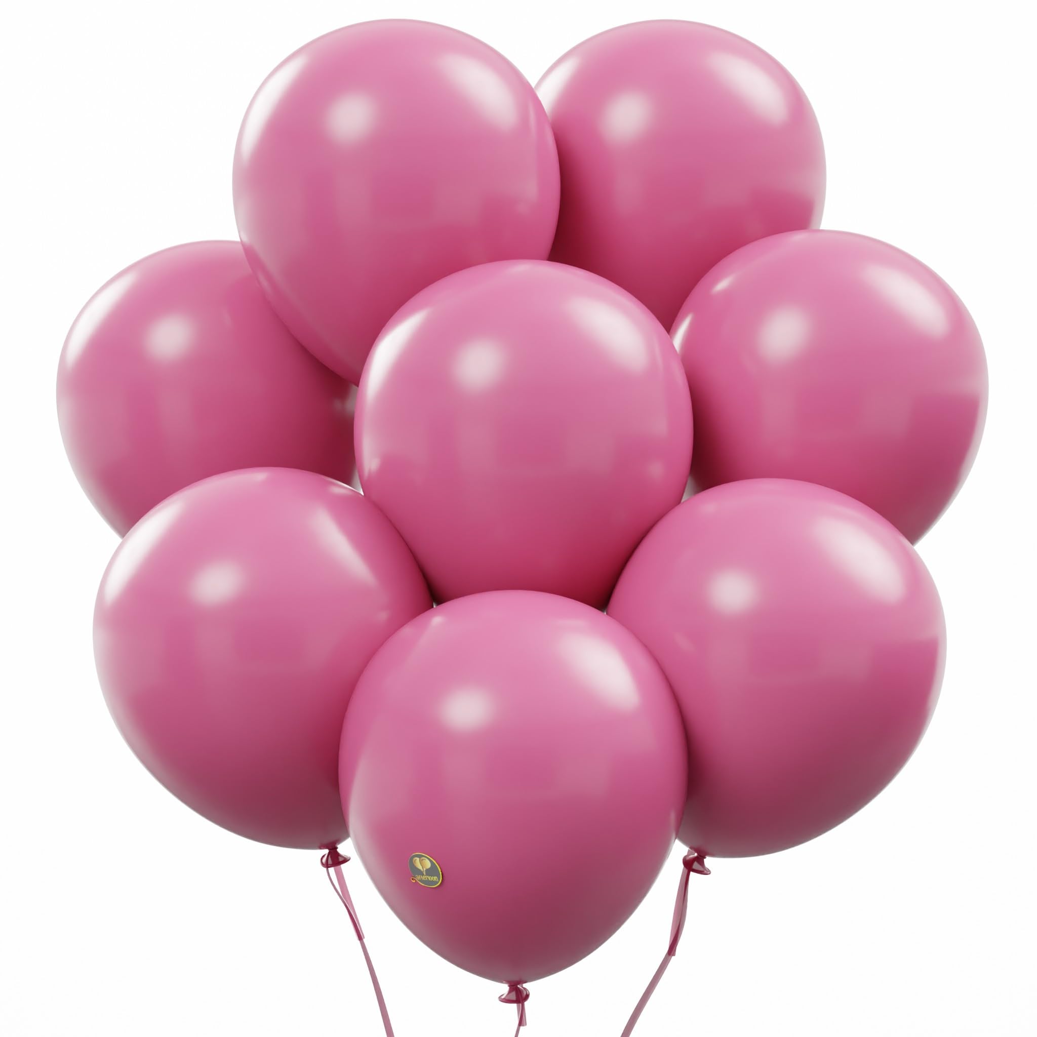 AFTERLOON Biodegradable Balloons 24 pcs Bubble Gum Pink 12 Inch, Matte Color Thickened Extra Strong Latex Helium Float, Colorful