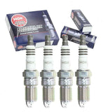 4 pc NGK Iridium IX Spark Plugs compatible with Mazda 3 2.0L 2.3L L4 2004-2005