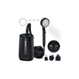 Spopal Portable Shower for Camping, [Upgraded] 10000mAh Rechargeable Camping Shower with 5 Adjustable Speeds,Premium LED Display