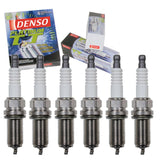 6 pc DENSO Platinum TT Spark Plugs compatible with Toyota 4Runner 4.0L V6 2003-2013