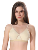 Fabme WomenS Seamless Non Padded NonWired Bra, Cross Belt, Heavy Support, Double Layer Cups, Broad Elastic Bra (Pack Of 1) (Sk