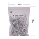 INCREWAY 200Pcs 10mm Flat Cable Wire Clips Cord Holder Wire Management, White