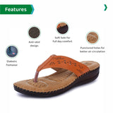 Ortho Joy Extra Soft Doctor Ortho Slippers For Men - 4Uk,Tan,4,B08KJ8KR4C