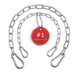 ZRruoin (2 Pack) Heavy Duty Swing Chains 440LB Capacity - Stainless Steel Hanging Chair Chains with Carabiners for Swing Set Acc