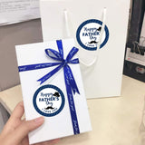 Happy Father's Day Envelope Seals Labels Stickers Party,2 Inch Father's Day Gift Wrap Circle Labels for Party Favor,500 Stickers