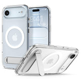 Spigen for iPhone Air Case, Ultra Hybrid S MagFit [TPU Covered Camera Control] [Kickstand] [Compatible with MagSafe] - Clear Whi