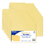 BAZIC 1/3 Cut Letter Size Manila File Folder (12/Pack), Case of 48 (3100-48)