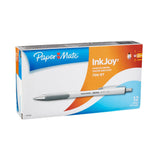 Paper Mate InkJoy 700RT Retractable Ballpoint Pens, Medium Point, White Barrel, Blue Ink, Box of 12