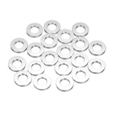 uxcell 20 Pcs Aluminum Flat Washer, M6x12x2mm Round Seal Gaskets Flat Spacers for Screws Bolts Machinery Repair Accessories, Out