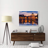Night View At St. Peter'S Cathedral, Rome-Paper Art-50,,X38,,