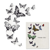 Butterfly Clear Stamps Crafts Butterflies Background for Card Making DIY Scrapbooking Photo Album Decorative DIY Paper Cards Mak