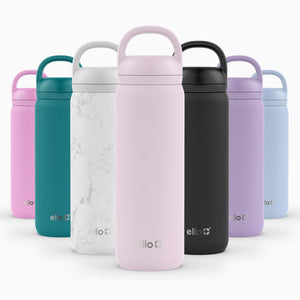 Ello Cooper Twist 22oz Stainless Steel Water Bottle with Chug Lid | Leak Proof Double Walled and Vacuum Insulated | Fits Car Cup