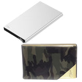 Style Shoes Metal With White Debit/Credit Atm|Combo Of 2| Card Holder (26072666)