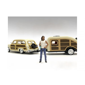 American Diorama Campers Figure 3 For 1/18 Scale Models 76336