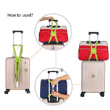 VVILL Bag Bungee, Luggage Straps Suitcase Adjustable Belt - Lightweight and Durable Travel Bag Accessories (Long Green Size).