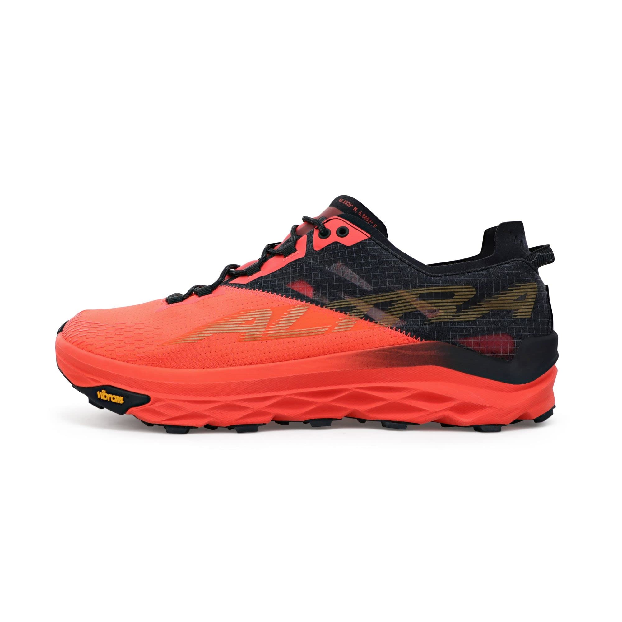 Altra Men'S Al0A547K Mont Blanc Trail Running Shoe, Coral/Black - 10.5 M Us