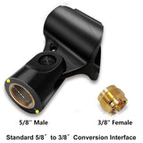 Mictop Universal Microphone Clip Holder, Comes with 5/8 Male to 3/8 Female Screw Adapter Suitable for Handheld Microphones,