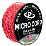 Paracord Planet Micro Paracord - Thin Braided Cord for Crafting, Fishing, and DIY Projects in 125 ft Spools - Lovespell