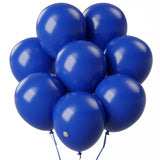 AFTERLOON Biodegradable Balloons Sapphire Blue 12 Inch 100 Pack, Matte Color Thickened Extra Strong Latex Helium Float, for Baby