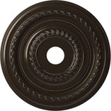 Ekena Millwork CMP22COERU Cole Thermoformed PVC Ceiling Medallion (Fits Canopies up to 6), 22OD x 3 1/2ID x 1P, Universal Metall