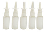 5-Pack 30ML/1oz Plastic Nasal Spray Bottle Mist Sprayer - Empty Refillable Pump Sprayer Fine Mist Sprayers Atomizers for Nasal C